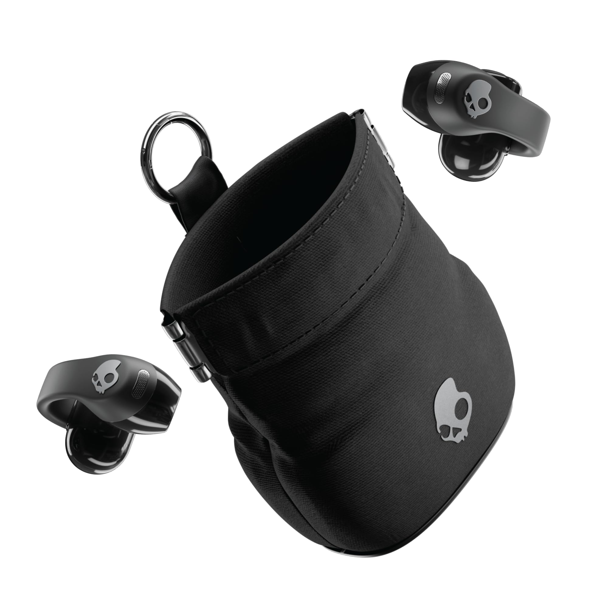 Photo 1 of Skullcandy Push 720 Open Wireless Open Ear Bluetooth Earbuds, Headphones, Waterproof, Clip-On Lightweight Design, 30 Hours Battery, Wireless Charging Pouch, Microphone for iPhone Android - True Black