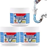 BELL BIRD Drain Opener,Powerful Unclogging,Crystal lye, Sodium hydroxide, Unclog drains, Bathroom sinks, Kitchen sinks, Shower pipes (3 PSC, Gram, 780)