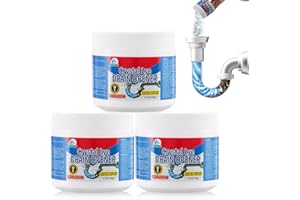 BELL BIRD Drain Opener,Powerful Unclogging,Crystal lye, Sodium hydroxide, Unclog drains, Bathroom sinks, Kitchen sinks, Showe