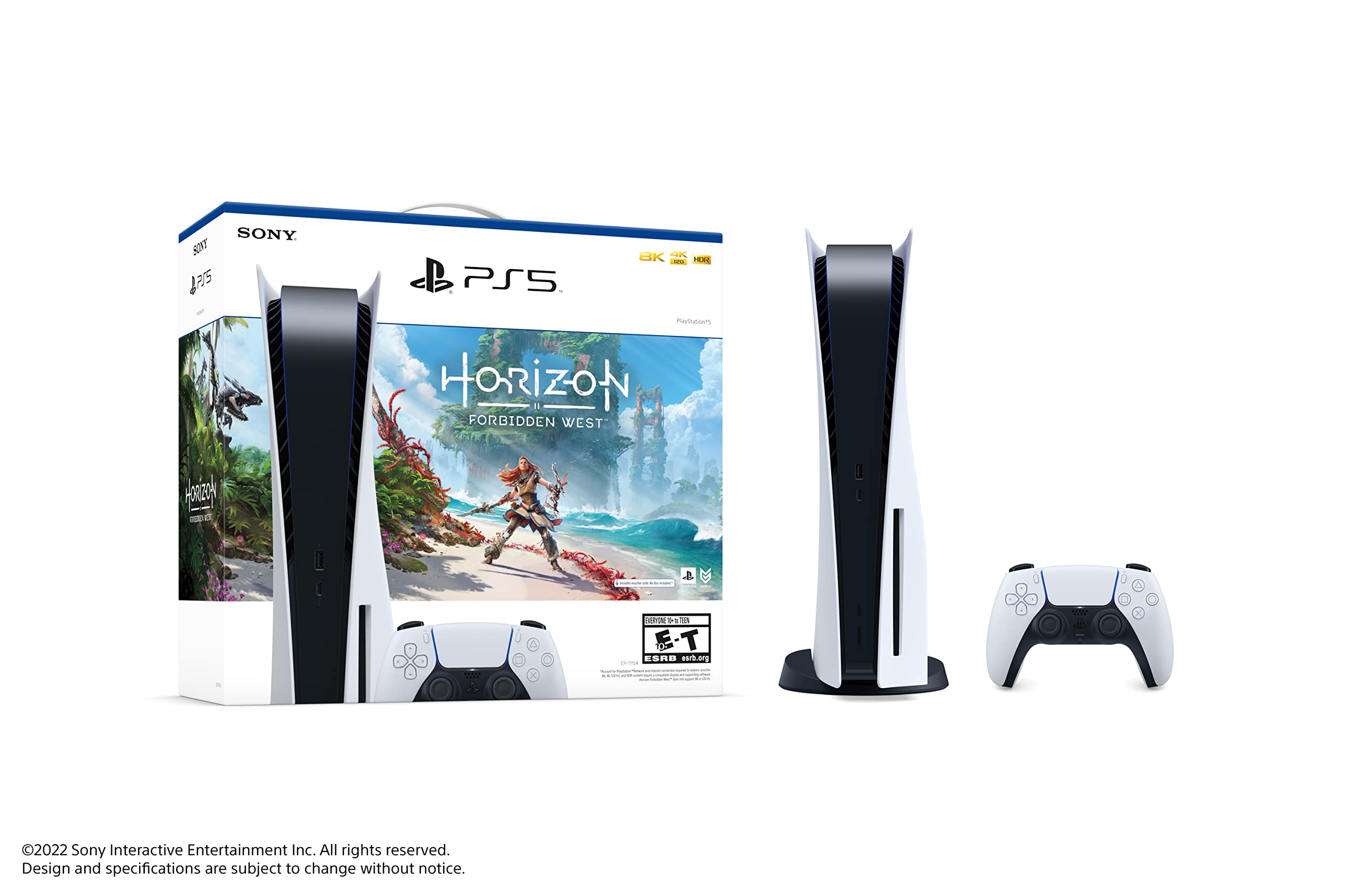 Photo 1 of **SEVERELY DAMAGED, CONSOLE ONLY**
*PARTS ONLY*
PS5 Console- Horizon Forbidden West Bundle