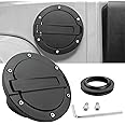 Saihisday Fuel Filler Door Cover Gas Tank Cap Replacement for Jeep Wrangler JK & Unlimited 2 Door and 4 Door 2007 2008 2009 2
