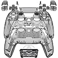 eXtremeRate Full Set Shell with Buttons Touchpad Cover, Clear Black Custom Replacement Decorative Trim Shell Front Back Plates Compatible with p s 5 Controller BDM-030 BDM-040 BDM-050