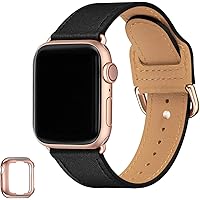 BesBand Replacement Bands Compatible with Apple Watch 38mm 40mm 42mm 44mm,Top Grain Leather Smart Watch Strap Compatible…