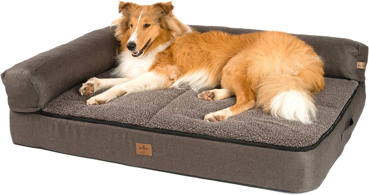 JAMAXX Premium 4in1 HundeSofa Orthopädische Couch mit Memory Visco