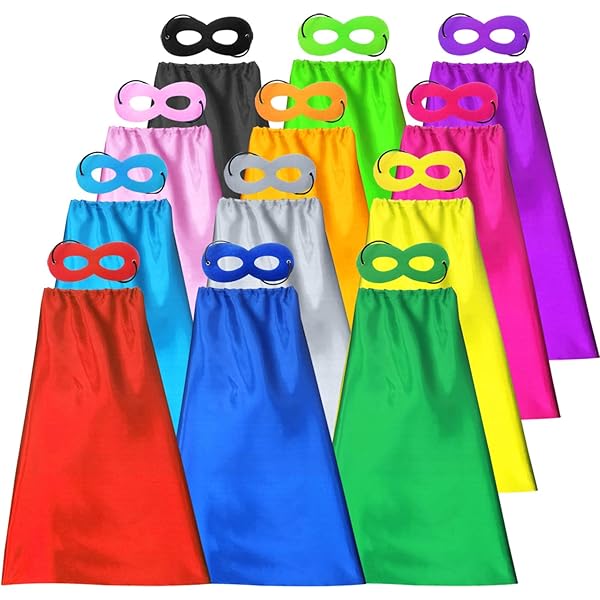 32 Pack Superhero Masks For Kids - Party Favors For Birthday & Dress Up Costumes
