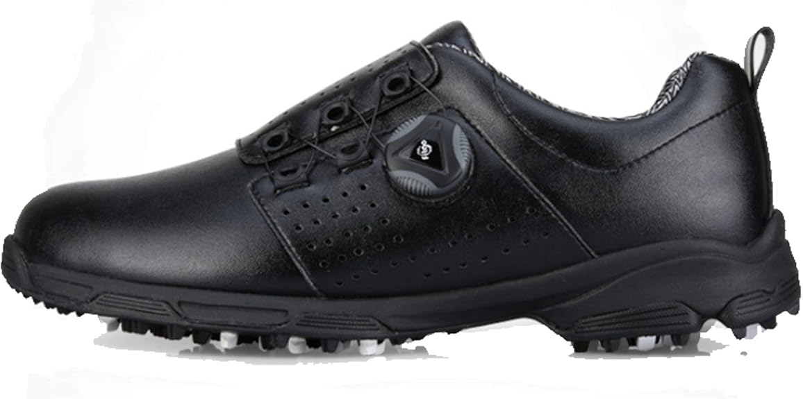 PGMXZ096 Men Golf Shoes Waterproof Spinup BOA Lace AntiSlip Sports