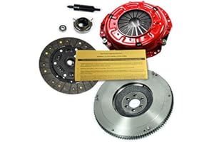 EFORTISSIMO RACING EFT Stage 2 Clutch Kit with Flywheel For 1989-1995 Toyota Pickup & 4Runner 2.4L 22R, 22RE - Heavy Duty Solid Center, Chromoly Spline Hub for Improved Performance & Durability - 12 Month Brand Warranty
