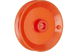 Ajax Scientific Plastic Loose Pulley, 25mm Diameter, 4mm Center Hole Diameter (Pack of 10)