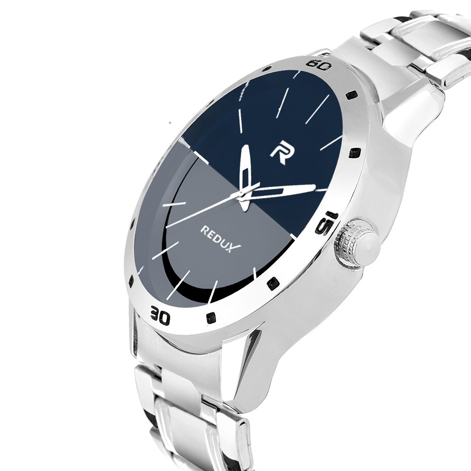 redux stainless steel blue & grey dial analog mens watch (rws0042s)