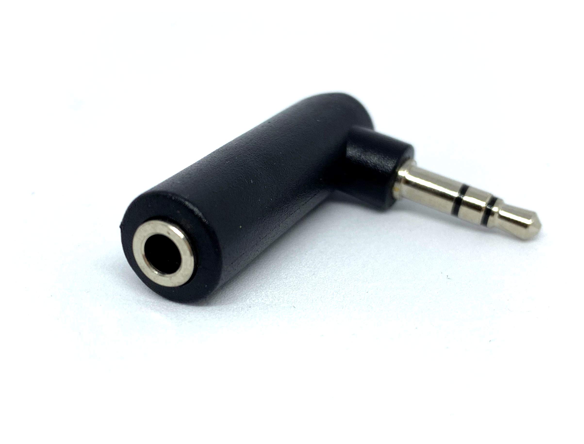 MainCore Right Angle 3.5mm Jack Socket to 3.5mm Male Stereo Adapter Plug 90 Degree Nickel Plated (1pcs)