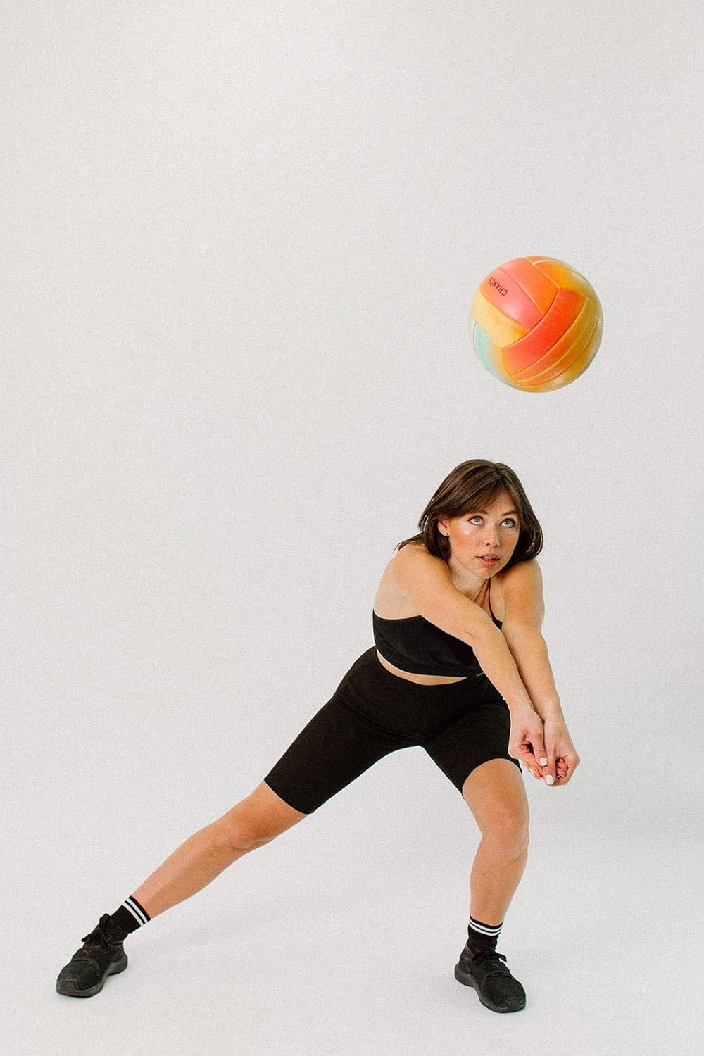 Chance Soft Cushioned Composite Leather Volleyball, Indoor/Outdoor/Pool/Beach Waterproof Recreational All Ages Training Ball - Poppy (Size 5, Multi Color) : Sports & Outdoors