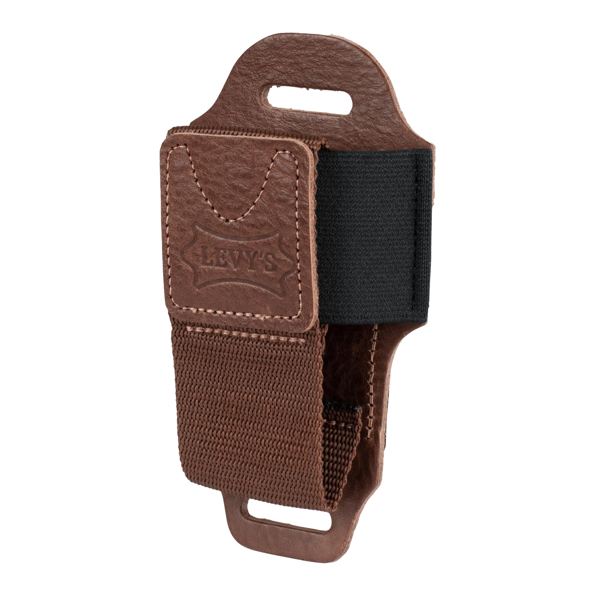 Levy's Leathers MM14-BRN Accessories - Leather Wireless Transmitter Holder - BRN