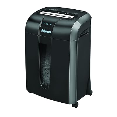Fellowes Powershred 73Ci 100٪ Jam Proof 12-Sheet Cross-Cut Paper and Credit Card Shredder