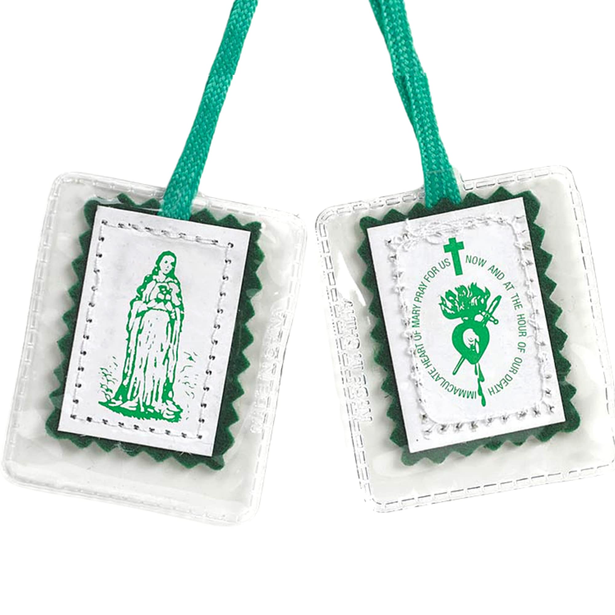 JMJ Products, LLC Green Laminated Scapular