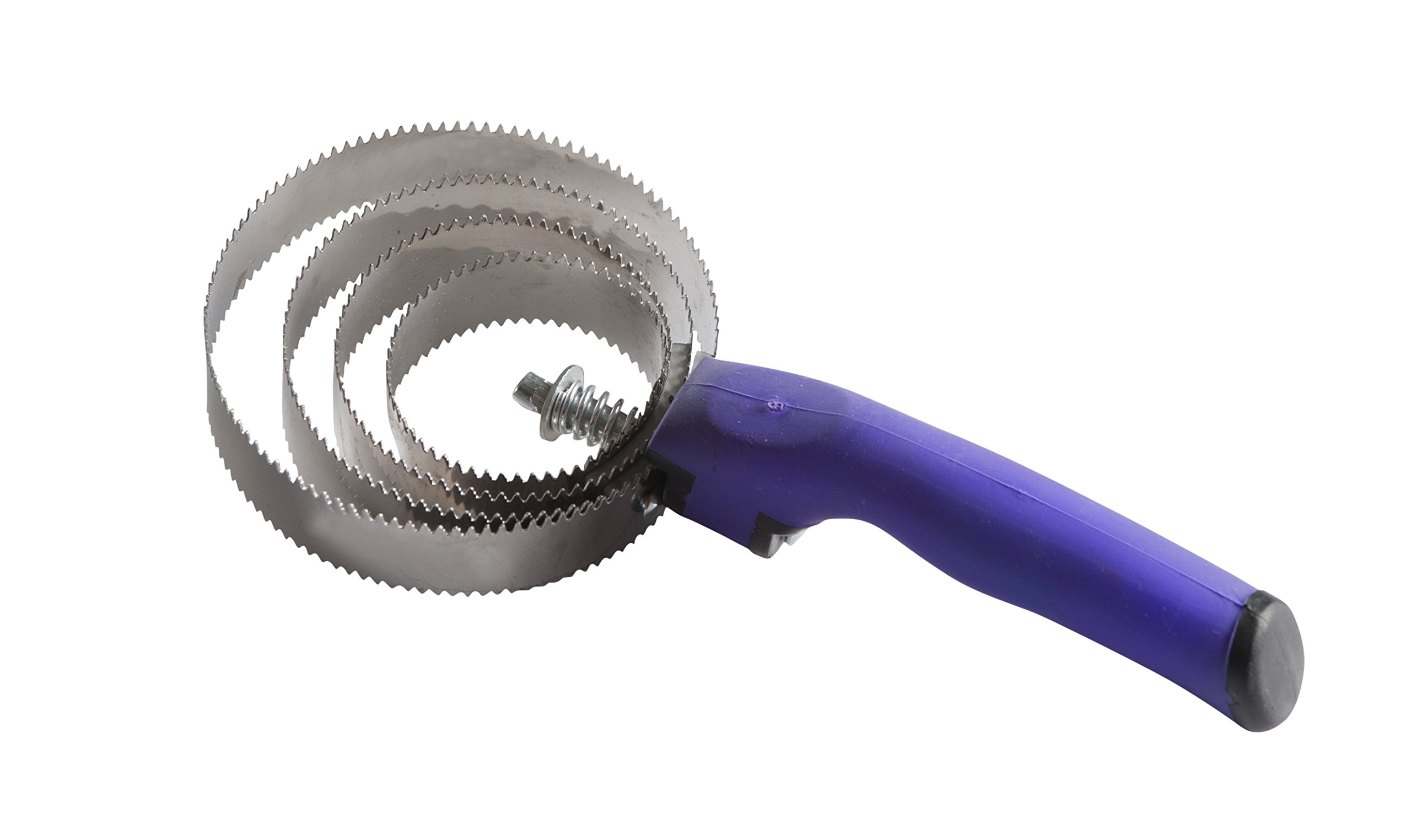 Round Metallic Currycomb With Soft Handle