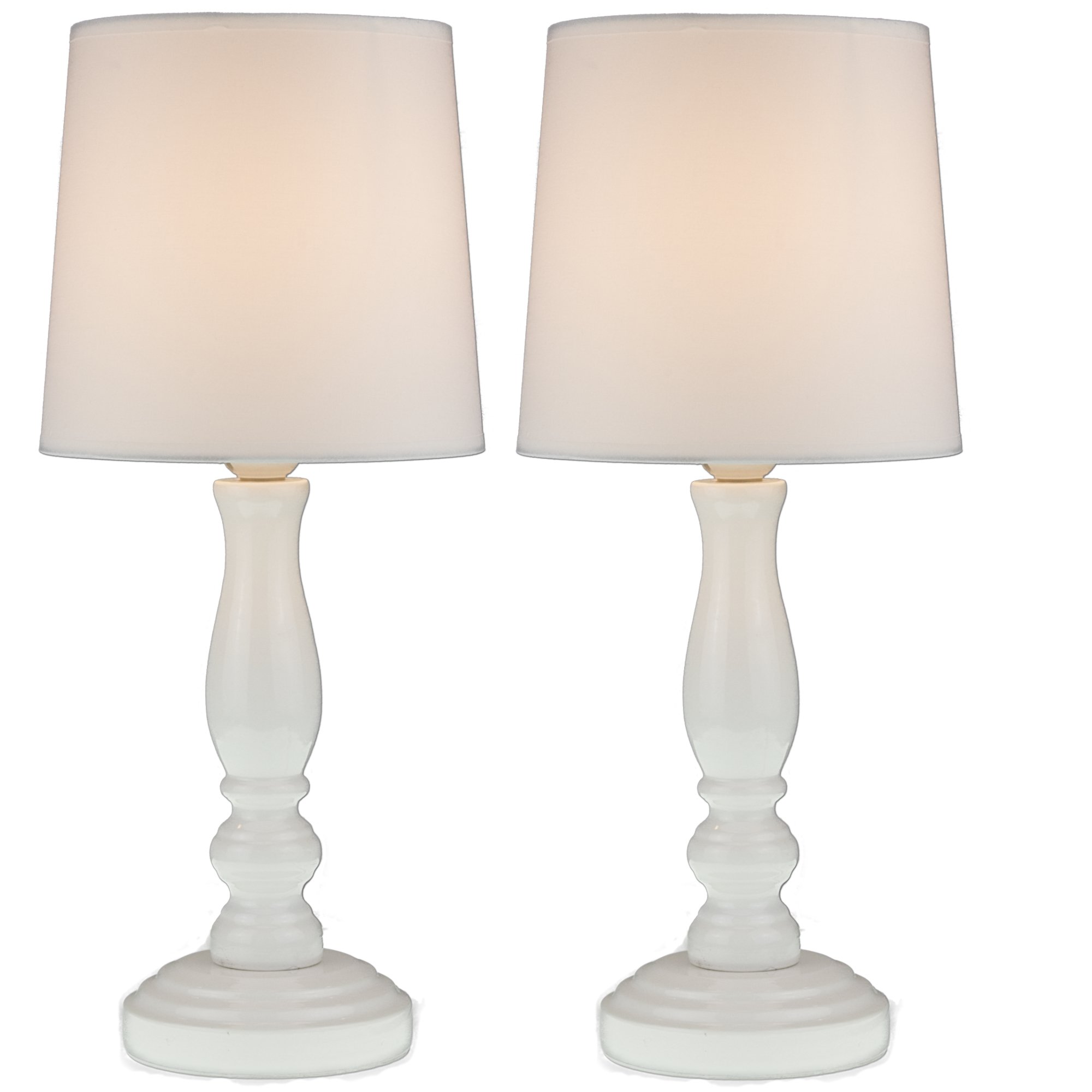 white lamp bases