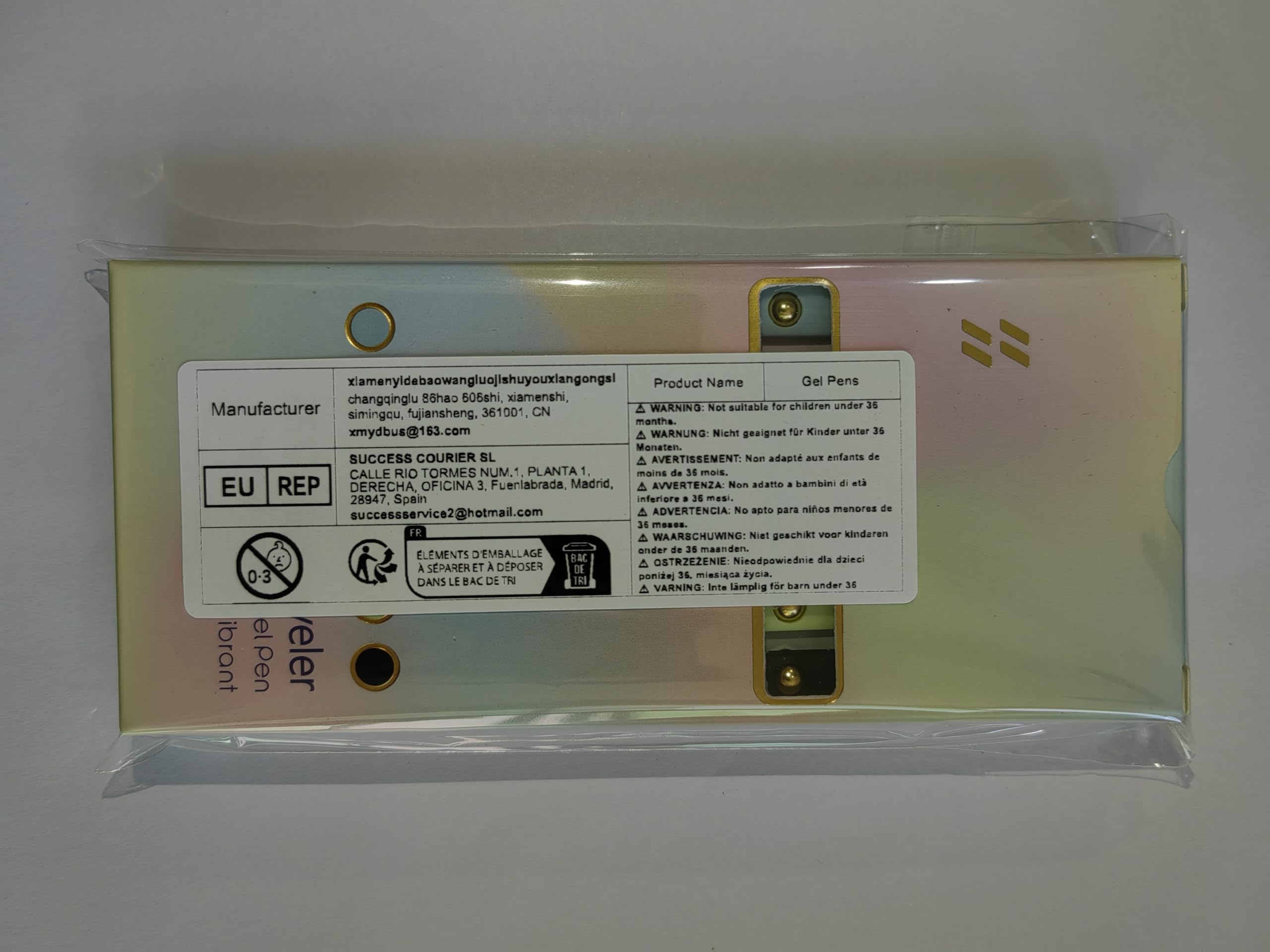 UIXJODO Colored Pens, 6 Pcs Colorful Pens Fine Point Smooth Writing Pen, 0.5mm Colored Ink Gel Pen for Journaling Note Taking Planner, School Supplies Gifts for Nurse Teacher (6 Pcs Gold Vibrant)