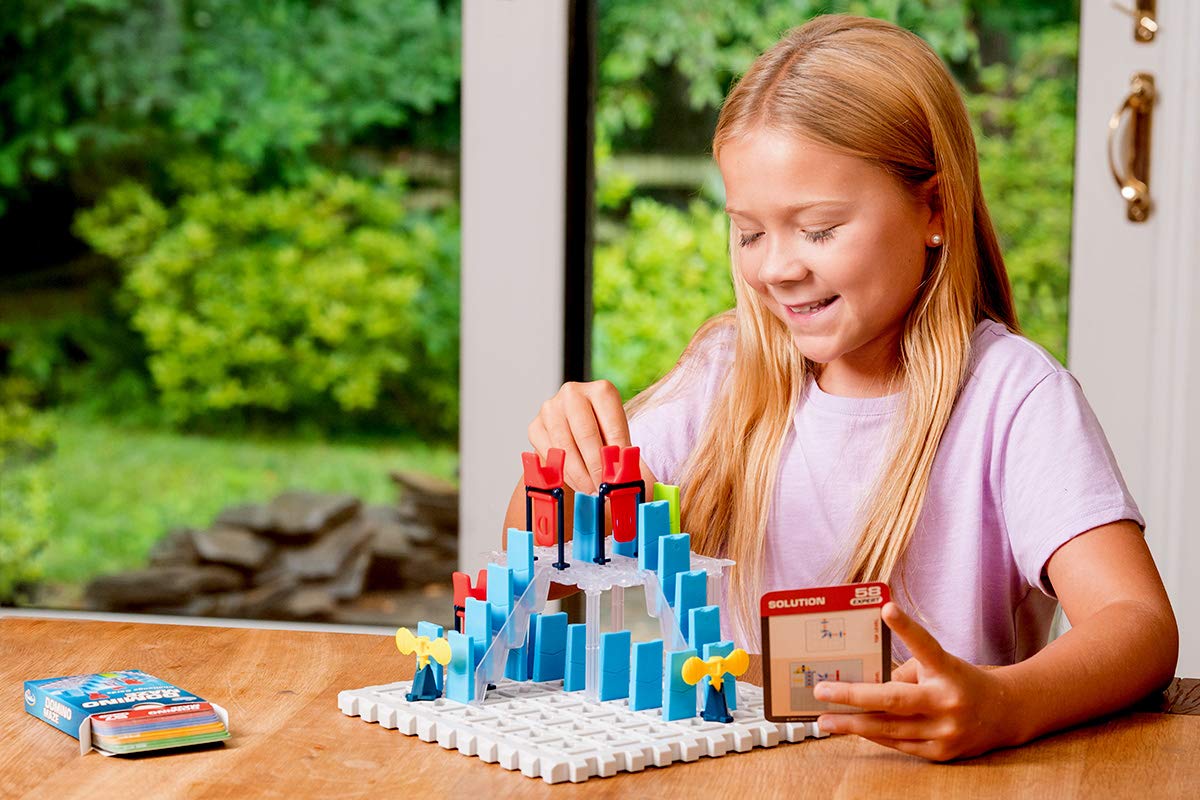 Think Fun 44001012 ThinkFun Domino Maze STEM Toy and Logic Game for Boys and Girls Age 8 and Up - Combines the Fun of Dominos With the Challenge of a Puzzle