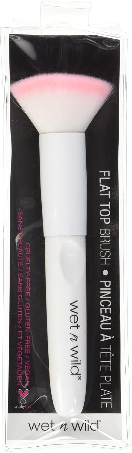 Wet n Wild Flat Top Brush for Women 1 Pc Brush, White, 18.49 cm - Image 3