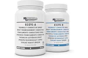 MG Chemicals 832TC-450ML Thermally Conductive Epoxy Encapsulating and Potting Compound, 15 oz Kit, Black