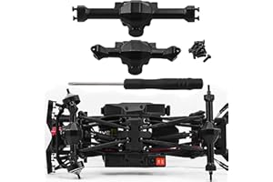 chanjorlin 1/30 RC Crawler Car SCX30 Brass Front and Rear Axle Housing Set Assemble with Screwdriver for 1:30 Scale Crawler C