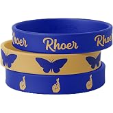 BBGreek Sigma Gamma Rho Paraphernalia - Official Vendor - Set of 3 Silicone Bracelets - Wrist Bands - Collection