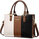 LOVEVOOK Purse for Women, Vintage Leather Shoulder Handbag, Small Ladies Satchel Tote Purse Top Handle Crossbody Bag for Work