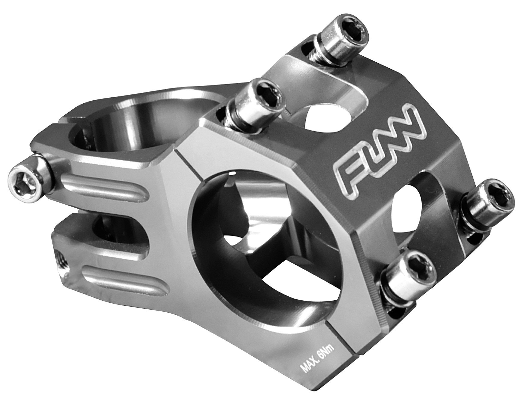 Funn Funnduro MTB Stem with 35mm Bar Clamp - The Ultimate Ultralight and Tough Alloy Bicycle Stem for Mountain Bike and BMX Bike, Length 45mm stem (Gray)