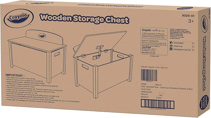 crayola storage bench