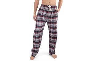 BOTTOMS OUT Men's Comfortable Flannel Woven Pajama Pants Sleepwear Bottoms Lounge Pants For Men