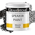 GRANOTONE Speaker Paint Black 1 Gallon Texture Coating for Speaker Cabinets, Road Cases, Metal & Furniture | Roller Application | Water-Based Finish | Professional Speaker Cabinet Refinishing Solution