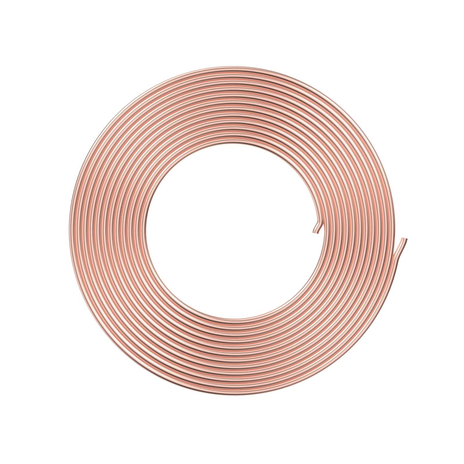 Aopin Red Copper Refrigeration Tubing ID 4mm / 4/25" x OD 5mm / 1/5" Hollow Copper Tubing - 4m / 13.12 Ft / 157 in Length for Refrigerator Capillary Tubing, Cooling Systems