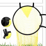 Ninoclar Top Bins Soccer Target Net 2 Pack Yellow M Kids Training Goal view 2