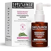 Soulflower Rosemary Redensyl Hair Growth Serum | 3% Redensyl, 4% Anagain, Melanogray, Caffeine, Biotin, Keratin, Tea Tree, Chia Seeds, Rice Water | Men, Women | 30 ml
