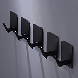 DELITON 8 Pack Adhesive Towel Hooks - Bathroom