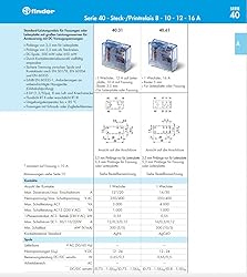 FINDER 40.52.7.024.0000 Plug-in Relay, 8 AMP, Agni