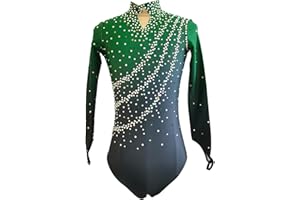 JoyCan Boys' Red Orange Gradient Figure Skating Dress Adult Gymnastics Performance Customized Competition Dress