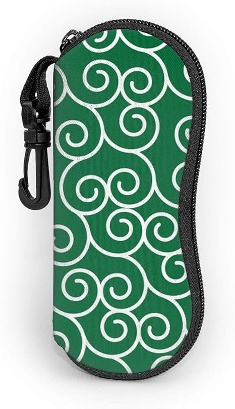 Amazon Co Jp 唐草模様の背景 メガネケース ファスナー式 擦り傷防止 フック付き ポーチ サングラスケース かわいい 眼鏡入れ 筆箱 眼鏡収納 めがねケース 化粧バッグ おしゃれ ホーム キッチン