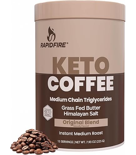 Amazon.com : Rapid Fire Keto Coffee 2 Pack, Instant Keto with MCT