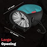 Rhino Valley Climbing Chalk Bag, No Leak Drawstring, Adjustable Belt, Carabiner view 6