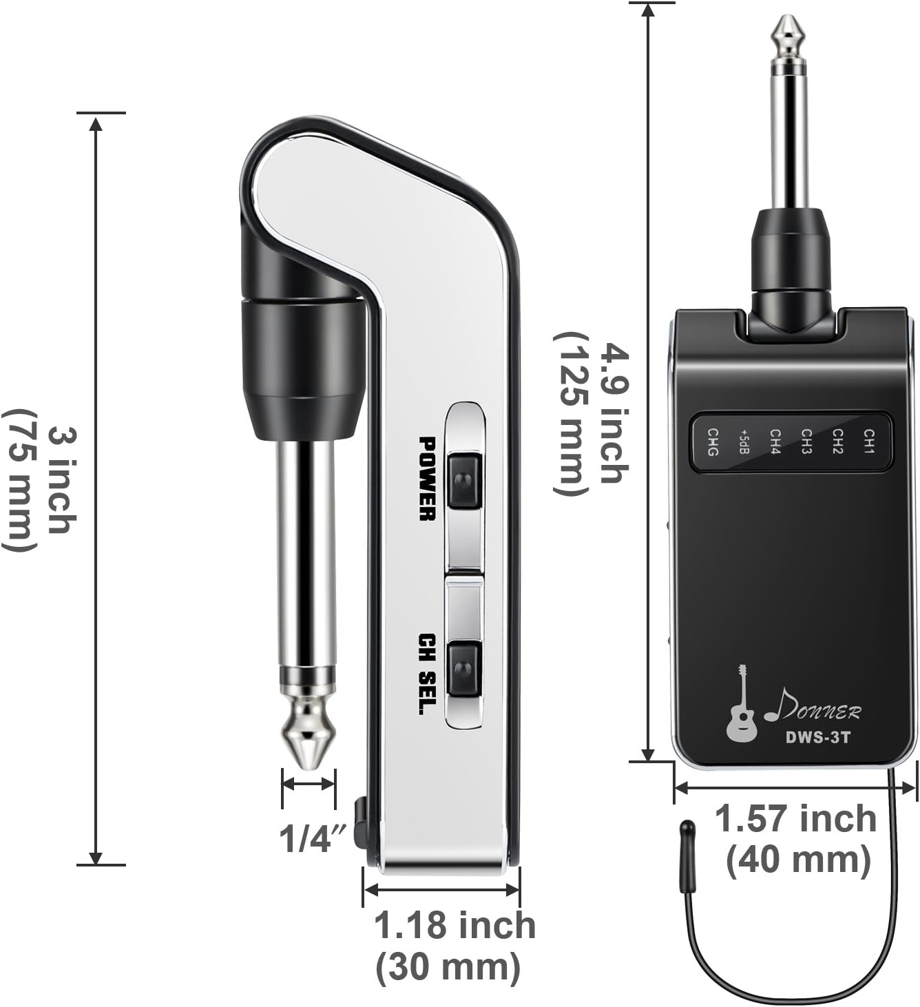 donner wireless guitar system