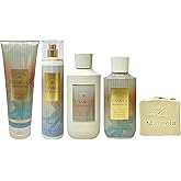 Bath & Body Works Vanilla Romance 4 Piece Gift Set - Body Cream, Fragrance Mist, Body Wash and Body Lotion - with a Wild Jasmine Bar Soap - Full Size