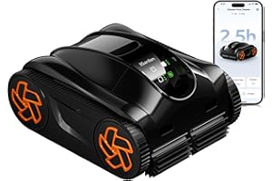 (2025 Upgrade) iGarden Pool Cleaner K25, Cordless Robotic Pool Vacuum for Inground & Above Ground Pools, Smart Navigation, 2.5H Runtime, Touchscreen, Self-Parking, Cleans Floor, Wall & Waterline