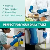 Ansell AlphaTec 37-310 Nitrile Gloves Medium Blue 12 Pairs Chemical Protection view 4