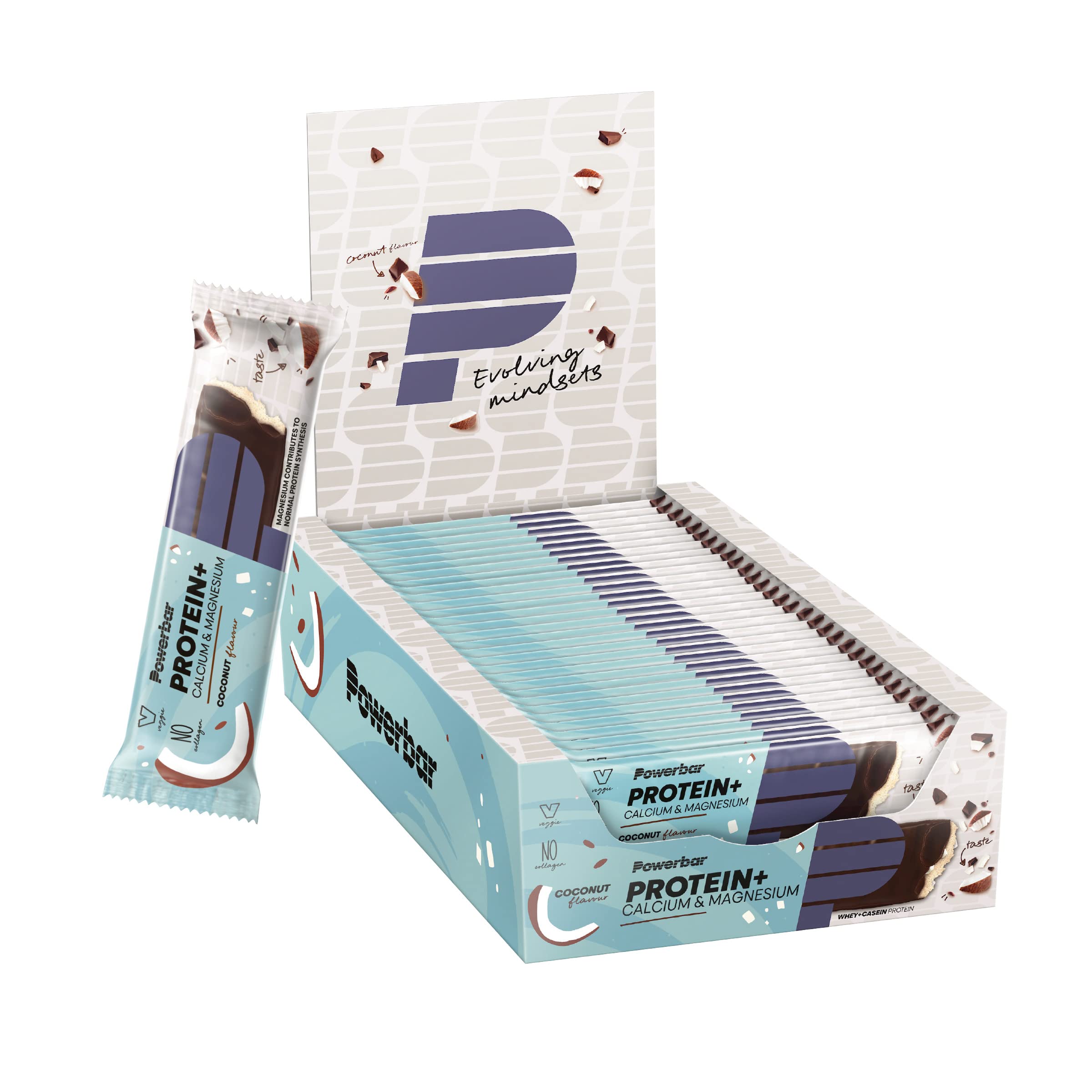Powerbar - Protein Plus mit Minerals - Coconut - 30x35g - Protein bar with magnesium & calcium - collagen-free