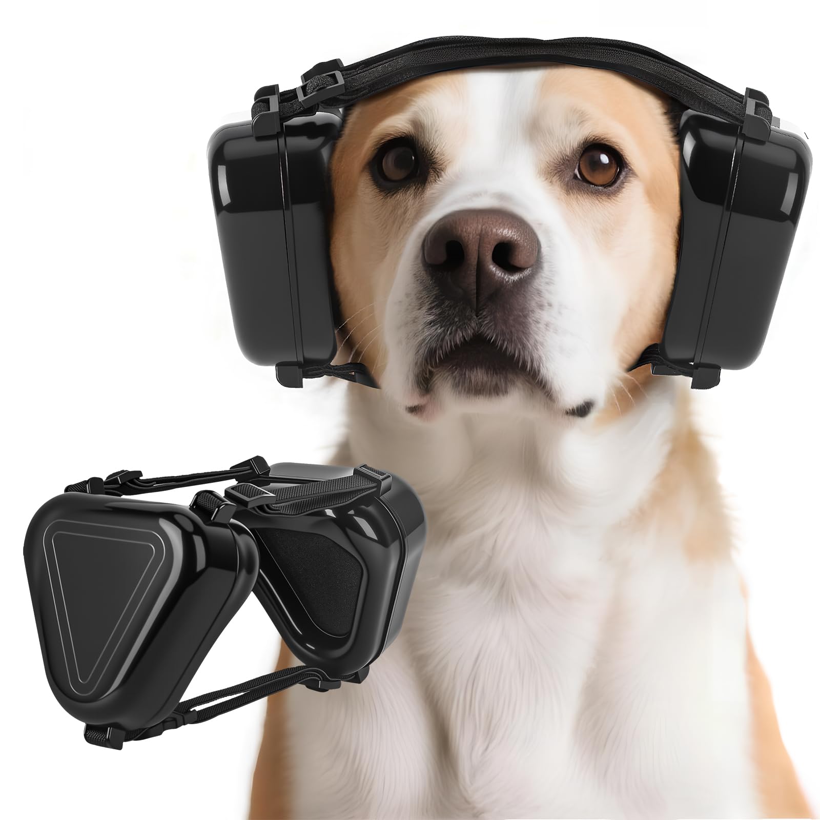 Photo 1 of Soobeeke Dog Ear Muffs Noise Protection – Soundproof Earmuffs for Dogs – Dog Headphones Noise Cancelling Ear Muffs for Dogs – Lightweight & Adjustable for Fireworks, Thunder, Grooming – Black