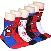 Super Hero Adventures Spider-Man Boys Toddler 6 pack Crew Socks