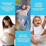 PLUSQMED Portable Bidet 350ml Postpartum Perineal Wash Bottle Upside Down view 2