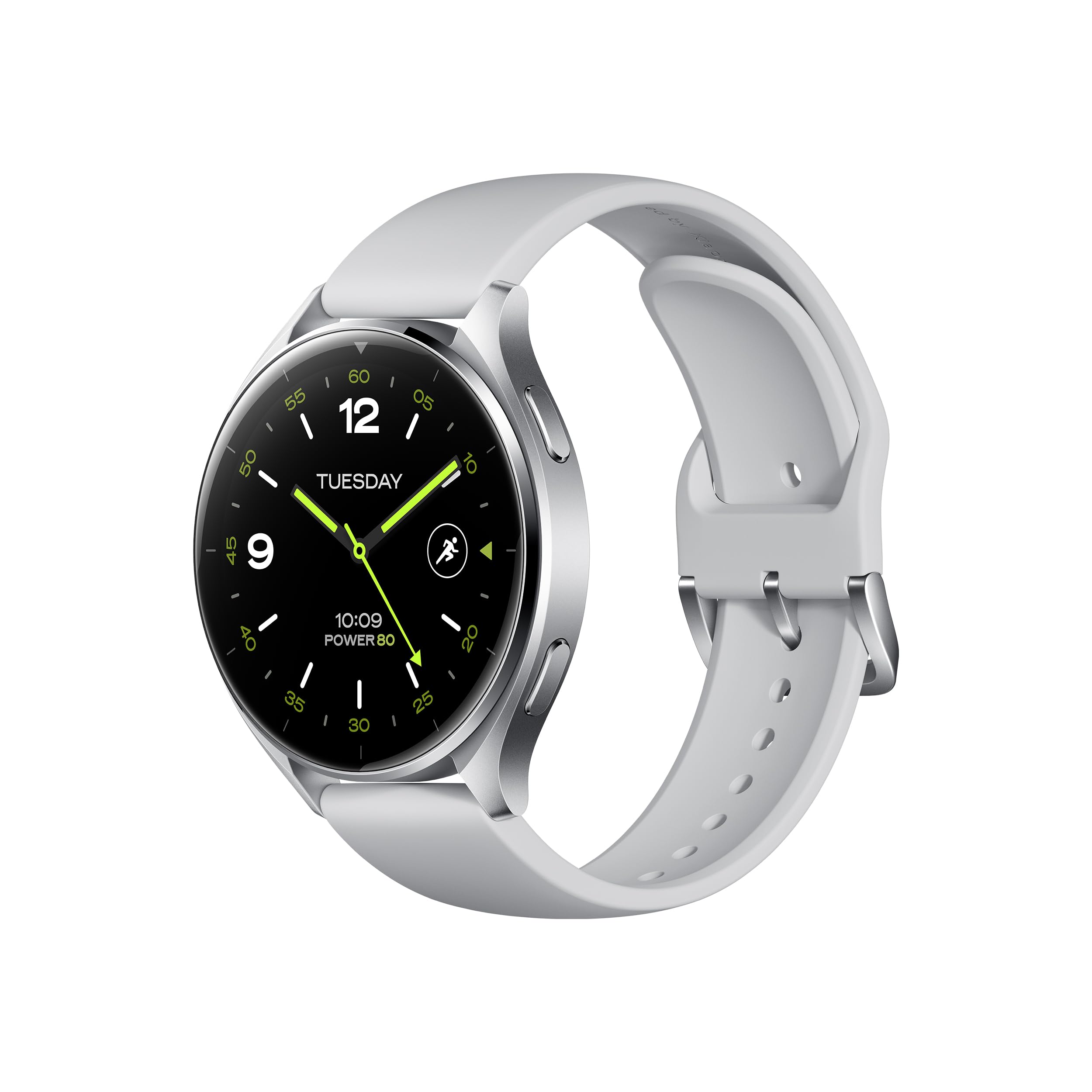 XIAOMI Watch 2 Wear OS 160+ Sports 12 Channel Monitoting Xiaomi Watch 2 5-system L1+L5 GNSS (Silver)