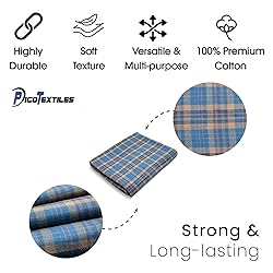 Pico Textiles 2 Yards Bolt Blue and Tan Tartan